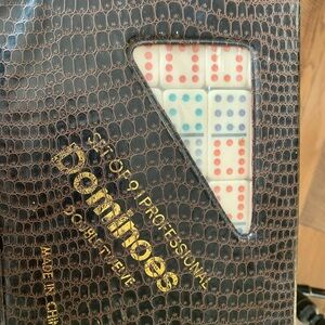 Brown Dominoes Bag